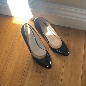 Nine West Black Patent Leather Pumps